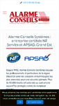 Mobile Screenshot of alarme-conseils.com