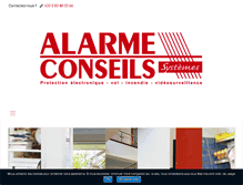 Tablet Screenshot of alarme-conseils.com